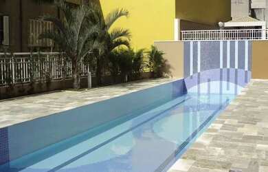 Imagem: O apartamento possui 1 Dormitório, 1 Banheiro, 1 Vaga na garagem