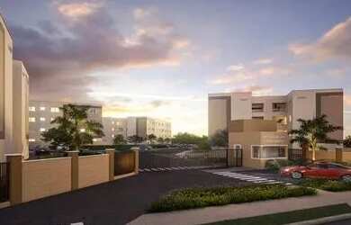 Imagem: O apartamento possui 2 Dormitórios, 1 Banheiro, 1 Vaga na garagem