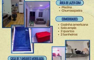 Imagem: A casa possui 3 Dormitórios, 2 Banheiros, 1 Vaga na garagem