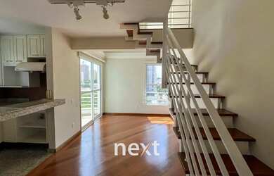 Imagem: O apartamento possui 1 Dormitório, 2 Banheiros, 1 Vaga na garagem