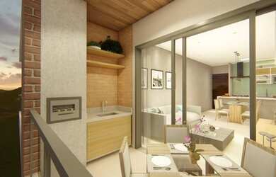 Imagem: O apartamento possui 2 Dormitórios, 2 Banheiros, 1 Vaga na