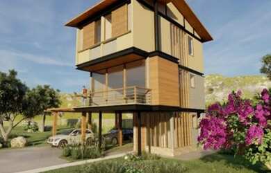 Imagem: A casa possui 3 Dormitórios, 3 Banheiros, 3 Vagas na garagem