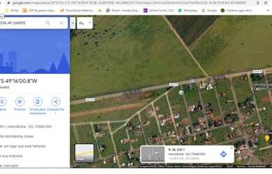 Imagem: O terreno possui 360m² de Área e está localizado em Hidrolândia