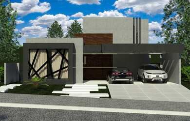 Imagem: A casa em condomínio possui 4 Dormitórios, 5 Banheiros, 4