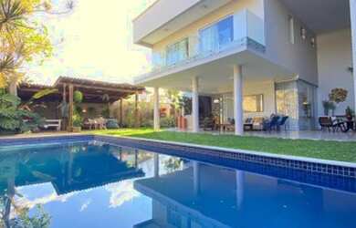 Imagem: A casa em condomínio possui 4 Dormitórios, 2 Banheiros, 5