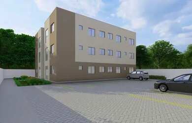 Imagem: O apartamento possui 2 Dormitórios, 1 Banheiro, 1 Vaga na garagem