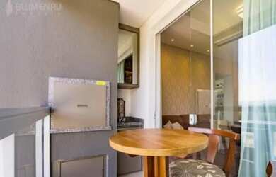 Imagem 8: Apartamento no bairro Boa Vista em Blumenau. A arquitetura é contemporânea e a localização