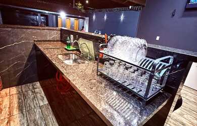 Imagem 12: Área de lazer completa. Piscina, Churrasqueira, Imóvel mobiliadoeVaranda