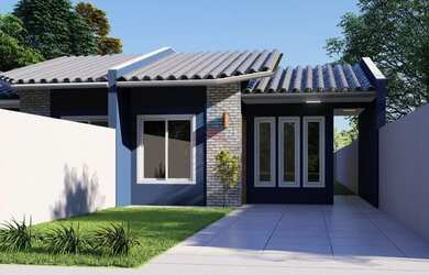 Imagem: A casa possui 3 Dormitórios, 1 Banheiro, 1 Vaga na garagem