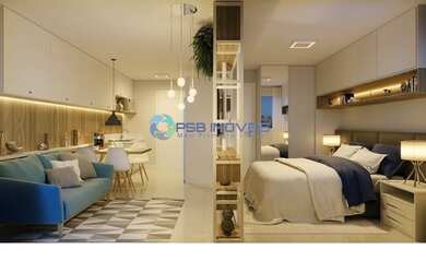 Imagem: O apartamento possui 1 Dormitório, 1 Banheiro, 23m² de Área