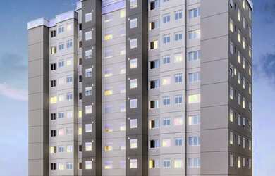 Imagem: O apartamento possui 2 Dormitórios, 1 Banheiro, 1 Vaga na garagem