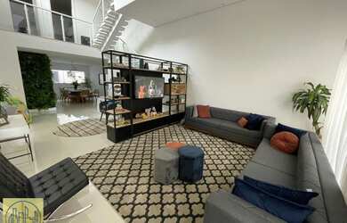 Imagem: A casa possui 4 Dormitórios, 5 Banheiros, 5 Vagas na garagem