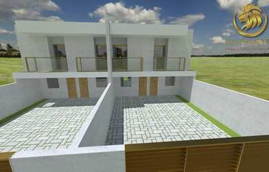 Imagem: A casa possui 2 Dormitórios, 2 Banheiros, 2 Vagas na garagem