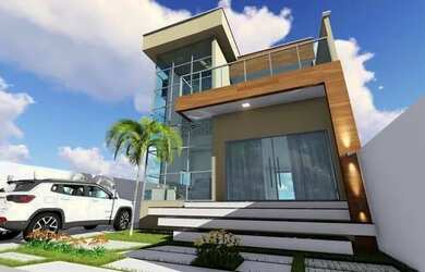 Imagem: A casa possui 3 Dormitórios, 2 Banheiros, 3 Vagas na garagem