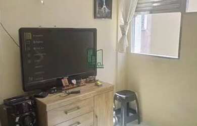 Imagem: O apartamento possui 1 Dormitório, 1 Banheiro, 1 Vaga na garagem