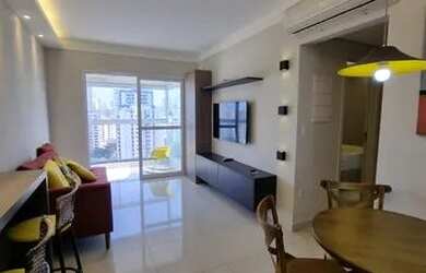 Imagem: O apartamento possui 1 Dormitório, 2 Banheiros, 1 Vaga na garagem