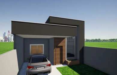 Imagem: A casa possui 3 Dormitórios, 2 Banheiros, 1 Vaga na garagem