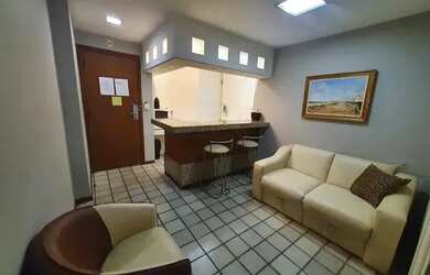 Imagem: O apartamento possui 1 Dormitório, 1 Banheiro, 1 Vaga na garagem