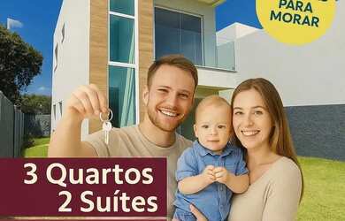 Imagem: A casa em condomínio possui 3 Dormitórios, 3 Banheiros, 2