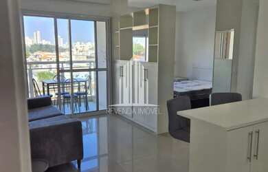 Imagem: O apartamento possui 1 Dormitório, 1 Banheiro, 1 Vaga na garagem