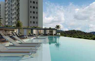 Imagem: O apartamento possui 2 Dormitórios, 1 Banheiro, 1 Vaga na garagem