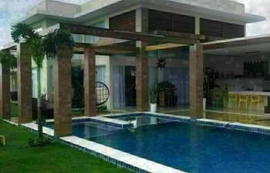 Imagem: A casa possui 4 Dormitórios, 5 Banheiros, 5 Vagas na garagem