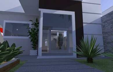 Imagem: A casa possui 3 Dormitórios, 2 Banheiros, 2 Vagas na garagem