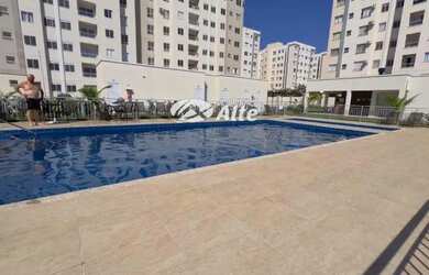 Imagem: O apartamento possui 2 Dormitórios, 1 Banheiro, 1 Vaga na garagem