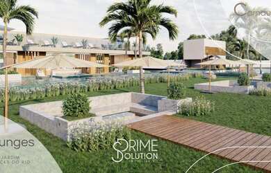 Imagem: A casa em condomínio possui 4 Dormitórios, 4 Banheiros e 2