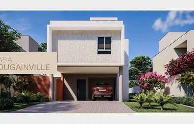 Imagem: A casa possui 3 Dormitórios, 1 Banheiro, 2 Vagas na garagem