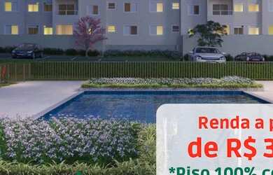 Imagem: O apartamento possui 2 Dormitórios, 1 Banheiro, 1 Vaga na garagem