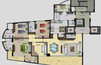 Imagem 7: ALTO LUXO - TORRE BARCELONA - 4 suítes - 4 opções de planta - 2 por...