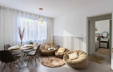 Imagem: O apartamento possui 1 Dormitório, 1 Banheiro, 39m² de Área