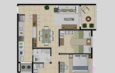 Imagem 15: Aquarela - Repasse - Andar Alto - 56m² - Novo - Lazer - Benfica