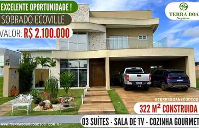 Imagem: A casa em condomínio possui 3 Dormitórios, 4 Banheiros, 2