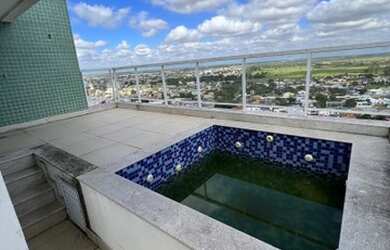 Imagem: O apartamento na cobertura possui 3 Dormitórios, 5 Banheiros