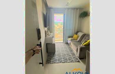 Imagem: O apartamento possui 2 Dormitórios, 1 Banheiro, 1 Vaga na garagem