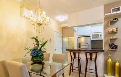 Imagem 4: Apartamento no bairro Boa Vista em Blumenau. A arquitetura é contemporânea e a localização