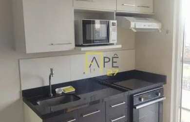 Imagem: O studio possui 1 Dormitório, 1 Banheiro, 1 Vaga na garagem