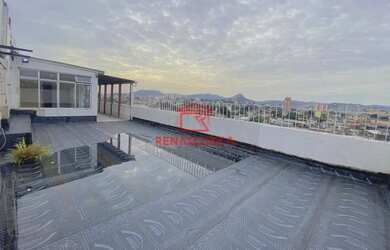 Imagem: O apartamento na cobertura possui 4 Dormitórios, 3 Banheiros