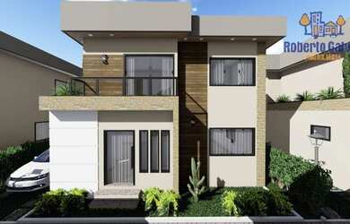 Imagem: A casa possui 3 Dormitórios, 1 Banheiro, 1 Vaga na garagem