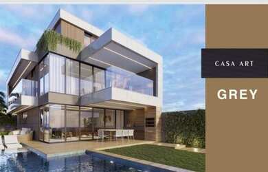 Imagem: A casa em condomínio possui 5 Dormitórios, 5 Banheiros, 4