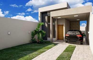 Imagem: A casa possui 3 Dormitórios, 2 Banheiros, 2 Vagas na garagem