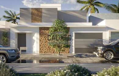 Imagem: A casa possui 3 Dormitórios, 1 Banheiro, 3 Vagas na garagem