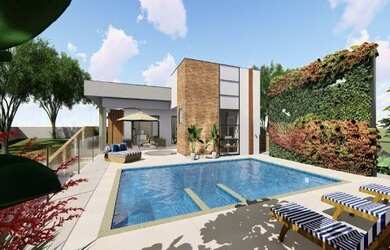 Imagem: A casa em condomínio possui 3 Dormitórios, 4 Banheiros, 4