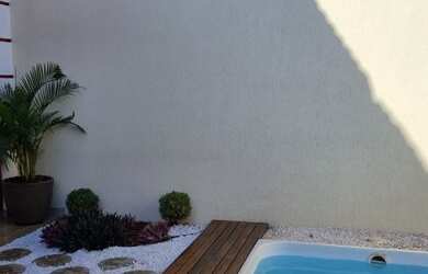 Imagem: A casa em condomínio possui 3 Dormitórios, 3 Banheiros, 1