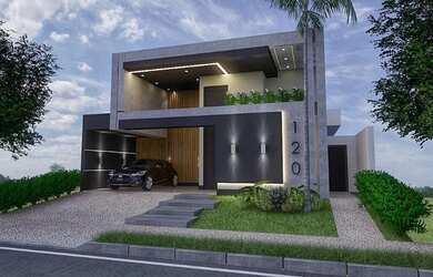 Imagem: A casa em condomínio possui 3 Dormitórios, 5 Banheiros, 4