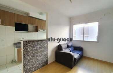 Imagem: O apartamento possui 2 Dormitórios, 1 Banheiro, 1 Vaga na garagem