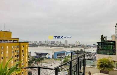 Imagem: O apartamento na cobertura possui 3 Dormitórios, 5 Banheiros