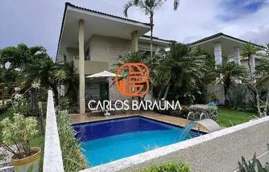 Imagem: A casa em condomínio possui 5 Dormitórios, 5 Banheiros, 4